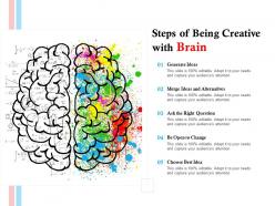 Steps of being creative with brain