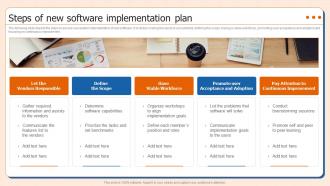Steps Of New Software Implementation Plan