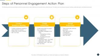 Steps Of Personnel Engagement Action Plan