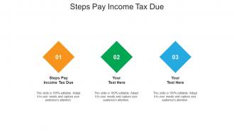 Steps pay income tax due ppt powerpoint presentation infographic template deck cpb