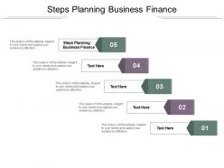 Steps planning business finance ppt powerpoint presentation slides sample cpb