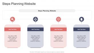 Steps Planning Website In Powerpoint And Google Slides Cpb