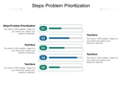 Steps problem prioritization ppt powerpoint presentation summary visuals cpb