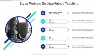 Steps Problem Solving Method Teaching In Powerpoint And Google Slides Cpb