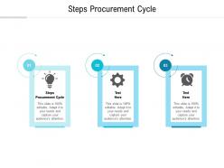 Steps procurement cycle ppt powerpoint presentation pictures design ideas cpb