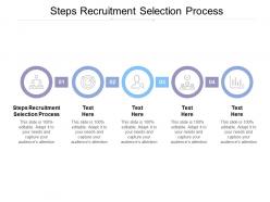 Steps recruitment selection process ppt powerpoint presentation summary deck cpb