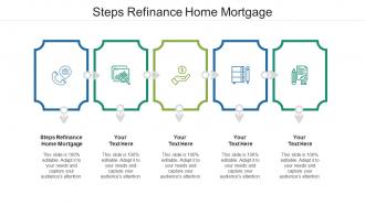 Steps refinance home mortgage ppt powerpoint presentation pictures cpb