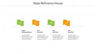 Steps refinance house ppt powerpoint presentation file microsoft cpb
