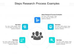 Steps research process examples ppt powerpoint presentation inspiration mockup cpb