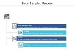 Steps sampling process ppt powerpoint presentation styles design templates cpb