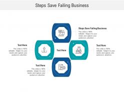 Steps save failing business ppt powerpoint presentation portfolio design ideas cpb