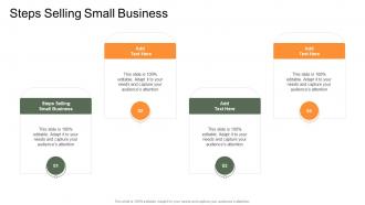 Steps Selling Small Business In Powerpoint And Google Slides Cpb