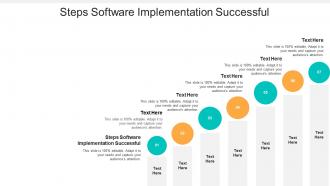 Steps software implementation successful ppt powerpoint presentation ideas slides cpb