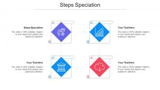 Steps Speciation Ppt Powerpoint Presentation Inspiration Background Cpb