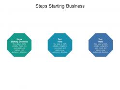 Steps starting business ppt powerpoint presentation file layout ideas cpb