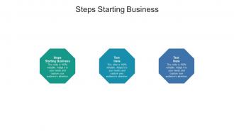 Steps starting business ppt powerpoint presentation outline clipart cpb
