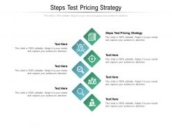 Steps test pricing strategy ppt powerpoint presentation visual aids pictures cpb