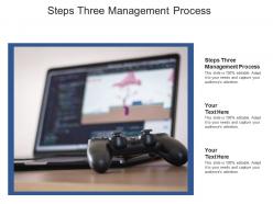 Steps three management process ppt powerpoint presentation show maker cpb