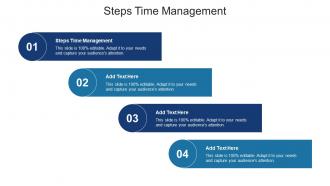 Steps Time Management Ppt Powerpoint Presentation Infographic Template Slides Cpb