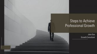 Steps To Achieve Professional Growth PPT Slides AT