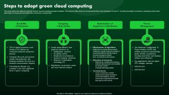 Steps To Adopt Green Cloud Computing Green IT
