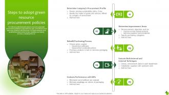 Steps To Adopt Green Resource Procurement Policies Executing Green Marketing Mkt Ss V