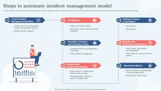 Steps To Automate Incident Management Model