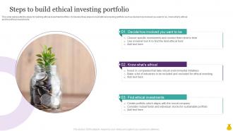Steps To Build Ethical Investing Portfolio
