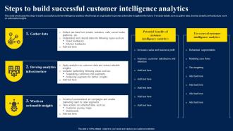 Steps To Build Successful Customer Intelligence Analytics