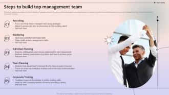 Steps To Build Top Management Team