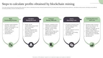 Steps To Calculate Profits Obtained By Blockchain Complete Guide On How Blockchain BCT SS