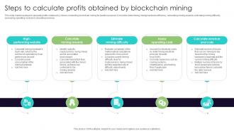 Steps To Calculate Profits Obtained By Everything You Need To Know About Blockchain BCT SS V