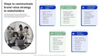Steps To Communicate Brand Value Strategy To Stakeholders