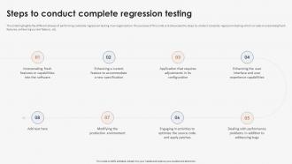 Steps To Conduct Complete Strategic Implementation Of Regression Testing