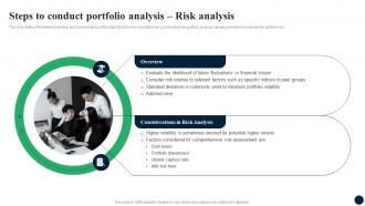 Steps To Conduct Portfolio Analysis Risk Analysis Enhancing Decision Making FIN SS