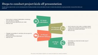 Steps To Conduct Project Kick Off Presentation