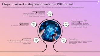 Steps To Convert Instagram Threads Introducing Instagram Threads Better Way For Sharing AI CD V