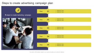 Steps To Create Advertising Campaign Plan Elevating Sales Revenue With New Promotional Strategy SS V