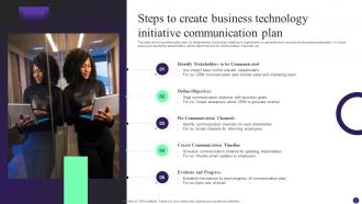 Steps To Create Business Technology Initiative Communication Plan