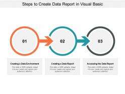 Steps to create data report in visual basic