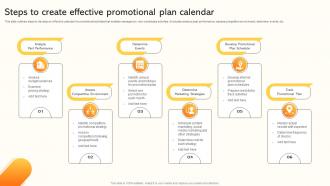 Steps To Create Effective Promotional Plan Calendar