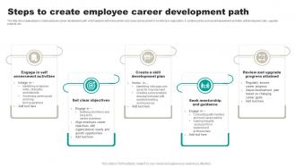 Steps To Create Employee Career Development Path
