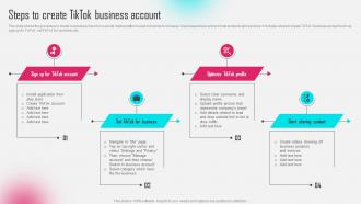 Steps To Create Tiktok Business Account Tiktok Influencer Marketing MKT SS V