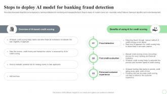 Steps To Deploy AI Model For Banking Fraud Detection Revolutionizing Finance With AI Trends AI SS V