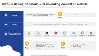 Steps To Deploy Docusaurus For Uploading Content On Website Tech Stack SS