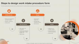 Steps To Design Work Intake Procedure Form