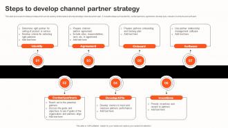 Steps To Develop Channel Partner Strategy Indirect Sales Strategy To Boost Revenues Strategy SS V