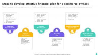 Steps To Develop Effective Financial Plan For E Commerce Owners