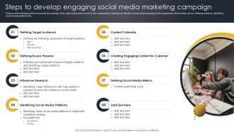 Steps To Develop Engaging Social Media Go To Market Strategy For B2c And B2c Business And Startups