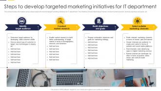 Steps To Develop Targeted Marketing Initiatives For It Guide To Build It Strategy Plan For Organizational Growth